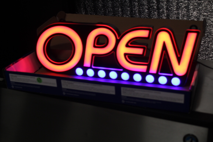 lot 63 image: OPEN Sign