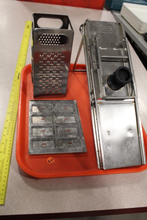 lot 201 image: Mandolin  grater lot