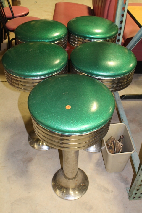 lot 227 image: Diner style stools
