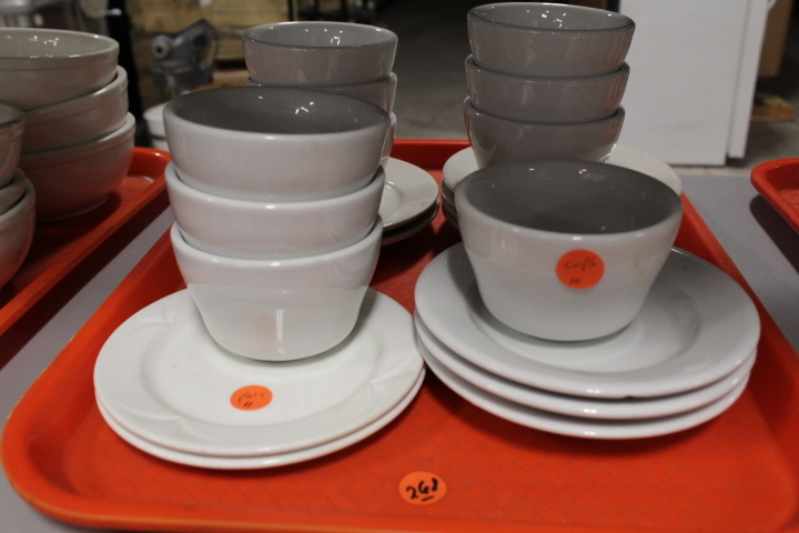lot 268 image: Soup cups and saucers lot