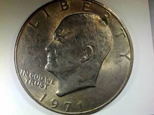 lot B3-SE2 image: 1- Eisenhower Dollar 1$