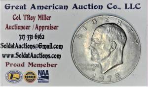 lot B3-SE3 image: Eisenhower Dollar 1$