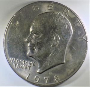lot B3-SE9 image: 1971 Eisenhower Dollar 1$