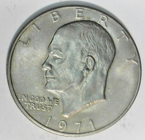 lot B3-SE10 image: 1971 Eisenhower Dollar 1$