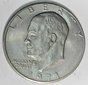 lot B3-SE11 image: 1971  Eisenhower Dollar 1$