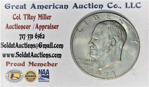 lot B3-SE12 image: 1971 Eisenhower Dollar1$
