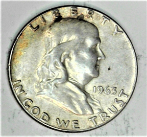 lot C1-SE21 image: 1963 12 Dollar Franklin 50c Silver
