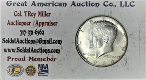 lot C1-SE44 image: 1964 12 Dollar Kennedy 50c SILVER