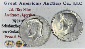 lot C2-SE49 image: 2 - 1977 P 12 Dollar Kennedy 50 cent