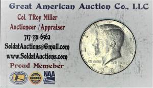 lot C2-SE51 image: 1985 P 12 Dollar Kennedy 50 cent