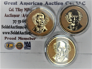 lot B4-SE76 image: 3- Presidential Dollar