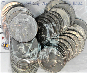 lot D2-SE81 image: 1 roll of 1776-1976 Bicentennial Quarters 25 cents