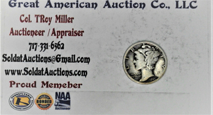 lot E1-SE90 image: 1- 1926 Mercury Dime 10 cents SILVER