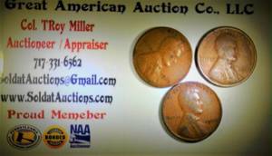 lot G1-JT180 image: 1 Lot of 3  Lincoln Cent Wheat Penny 1c