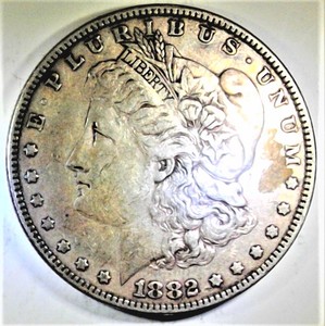 lot B1-JT4 image: 1- 1882 Morgan Dollar 1$ Silver