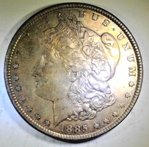 lot B1-JT8 image: 1- 1885 Morgan Dollar 1$ Silver
