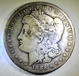 lot B1-JT9 image: 1- 1885 O Morgan Dollar 1$ Silver