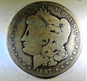 lot B1-JT13 image: 1- 1887 O Morgan Dollar 1$ Silver