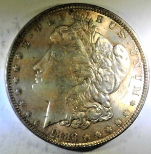 lot B1-JT17 image: 1- 1889 Morgan Dollar 1$ Silver  Stock#    JT17