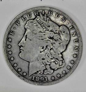 lot B1-JT21 image: 1- 1891 O Morgan Dollar 1$ Silver
