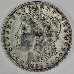 lot B1-JT26 image: 1- 1900 O Morgan Dollar 1$ Silver