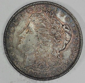 lot B1-JT33 image: 1- 1904 Morgan Dollar 1$ Silver