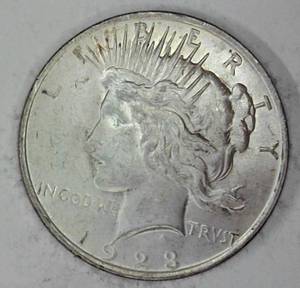 lot B2-JT61 image: 1- 1923 Peace Dollar 1$ Silver