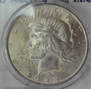 lot B2-JT65 image: 1- 1923 Peace Dollar 1$ Silver