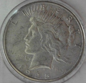 lot B2-JT67 image: 1- 1925 Peace Dollar 1$ Silver