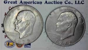 lot B3-JT70 image: 2- 1972 Eisenhower Dollar 1$