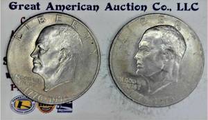 lot B3-JT72 image: 2- 1976 Eisenhower Dollar 1$