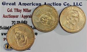 lot B4-JT81 image: 3- Presidential Dollar1$ Thomas Jefferson