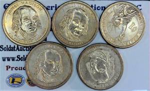 lot B4-JT82 image: 5- Presidential Dollar1$ James Madison