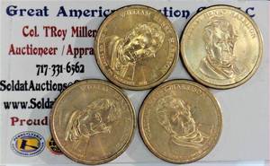 lot B4-JT86 image: 4- Presidential Dollar1$ Harrison