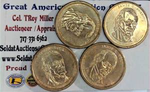 lot B4-JT88 image: 4- Presidential Dollar1$ Polk