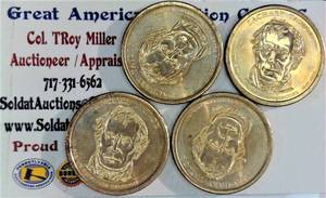 lot B4-JT89 image: 4- Presidential Dollar1$ Zachary Taylor