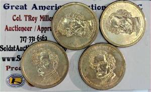 lot B4-JT91 image: 4- Presidential Dollar1$ Pierce