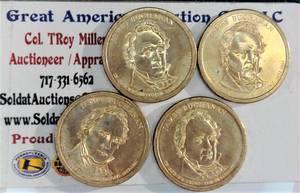 lot B4-JT92 image: 4- Presidential Dollar1$ James Buchanan