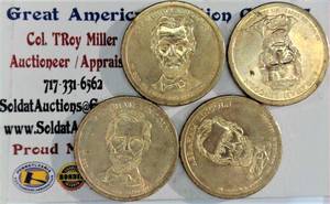 lot B4-JT93 image: 4- Presidential Dollar1$ Abraham Lincoln