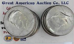 lot C2-JT108 image: 20- 1971 Kennedy Half Dollar 50 Cents