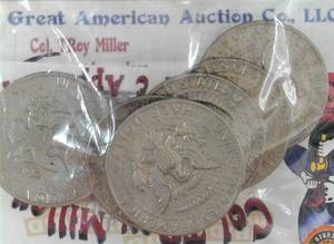 lot C2-JT117 image: 6- 1977Kennedy Half Dollar 50 Cents