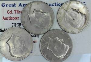 lot C2-JT118 image: 4- 1979 Kennedy Half Dollar 50 Cents