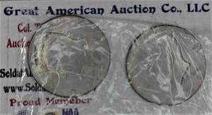lot C2-JT122 image: 2- 1986 Kennedy Half Dollar 50 Cents  Stock#    JT122