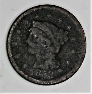 lot GA-JT0A image: 1-  1853 Large Cent 1cent