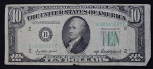 lot I1-SE125 image: 1- 10.00 Dollar Bill