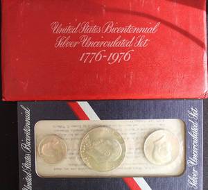lot H2-KS11 image: 1 Set - United States Bicentennial Silver Uncirculated Proof Set SILVER