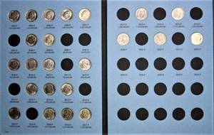 lot E3-JT158 image: 1 Book Roosevelt Dime Book #3 Contains 23 Dimes