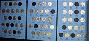 lot F3-JT160 image: 1 Book- Jefferson Nickels Book #2 1962-1995 49 Nickels