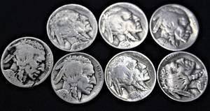 lot F1-SE107 image: 1920s Buffalo Nickels LOT