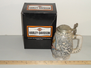 lot 133 image: Harley-Davidson Beer Stein - wBox
